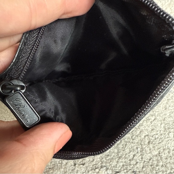 Buxton Women's Black Pebble Vegan Leather Large ID Insert Coin Case Wallet - Picture 7 of 7